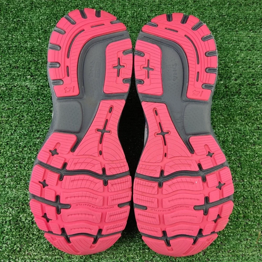 Brooks Running Shoes Womens 9.5 White Ghost 14 Pink Purple 1203561B192 Athletic - Picture 6 of 9